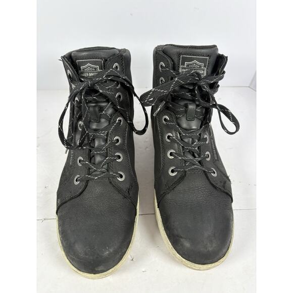Harley-Davidson Men\'s Midland Black WP Motorcycle Boots D96165 Sz 9M main image 8